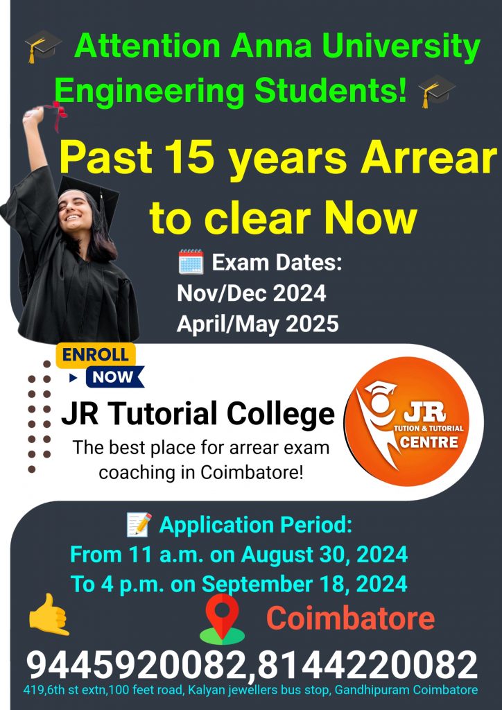 Arrear Exam Coaching centre in