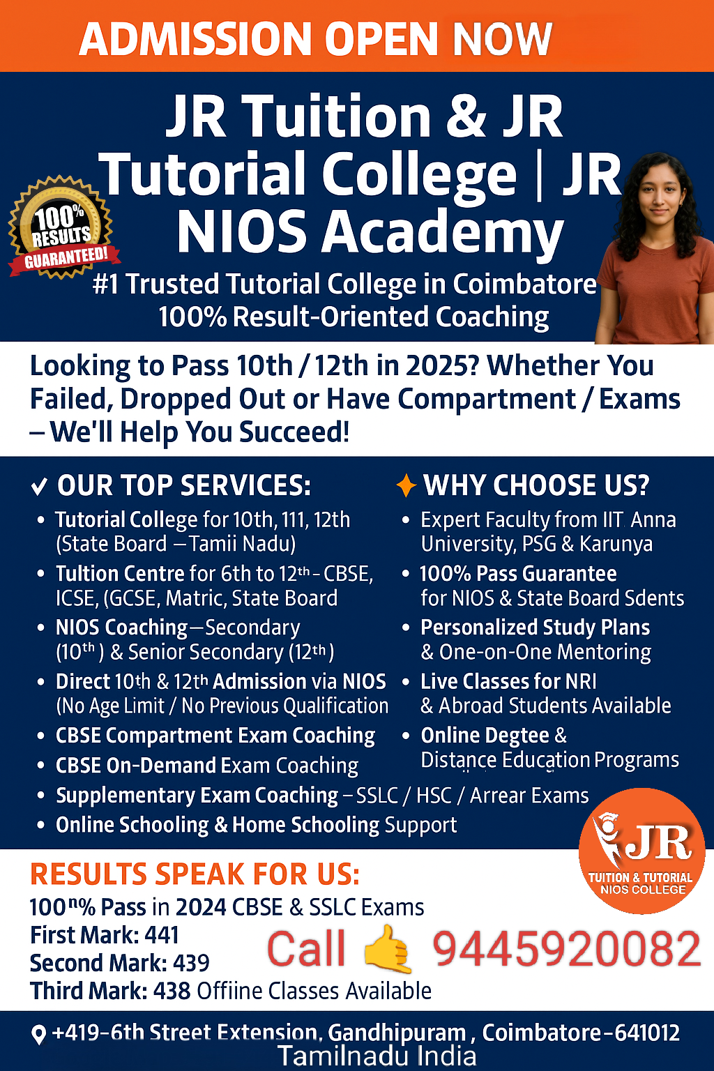 Coimbatore Tutorial college Tuition centre Cbse tutorial Cbse tuition centre Nios Coaching center Nios Academy in coimbatore